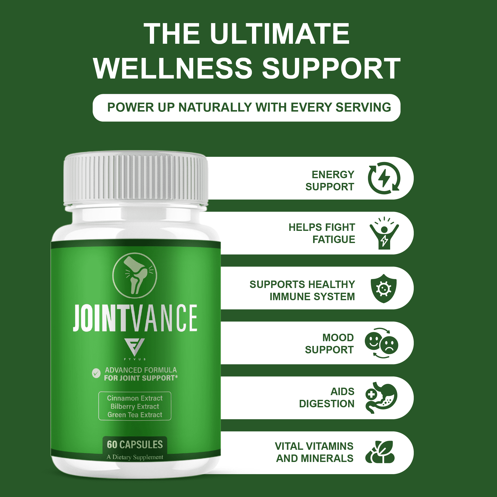 (3 Pack) Joint Vance Capsules, JointVance Advanced Joint Health (180 Capsules)