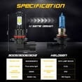 thumbnail image 4 of 6000K White LED Headlight Bulbs Combo Kit For Dodge Charger 2011 2012 2013 2014, 4 of 12