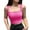 Hot Pink, variant on SHITINN Fitted Tops for Women with Bra Tops Packages for Women U Shaped Vest Female Widened Shoulder Strap Beauty Back Fitness Top Sling Yoga Clothes