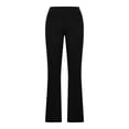 thumbnail image 5 of Women Flare Leggings Crossover Yoga Pants Tummy Control High Waisted Wide Leg Pants Petite Stretchy Casual Sweatpants, 5 of 6