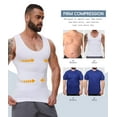 thumbnail image 4 of MANIFIQUE 2 Packs Gynecomastia Compression Shirts for Men - Sleeveless Slimming Undershirts Tummy Control and Body Shaper Tank Top, 4 of 7