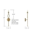 thumbnail image 2 of Capital Lighting 652511ML Cohen 23" Tall Wall Sconce - Mystic Luster, 2 of 5