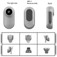 thumbnail image 6 of 2 Set Mini Camera 1080P HD -Back Clip Type Sports Camera Bicycle Action Anti-Shake Logger (White with Black), 6 of 8