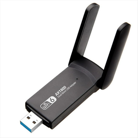 1800Mbps USB Wifi Adapter 2.4Ghz   5.8Ghz Dual Band Wi-Fi USB Dongle AC Network Card USB 3.0 Wifi Antenna 802.11,1 x usb network card,Black