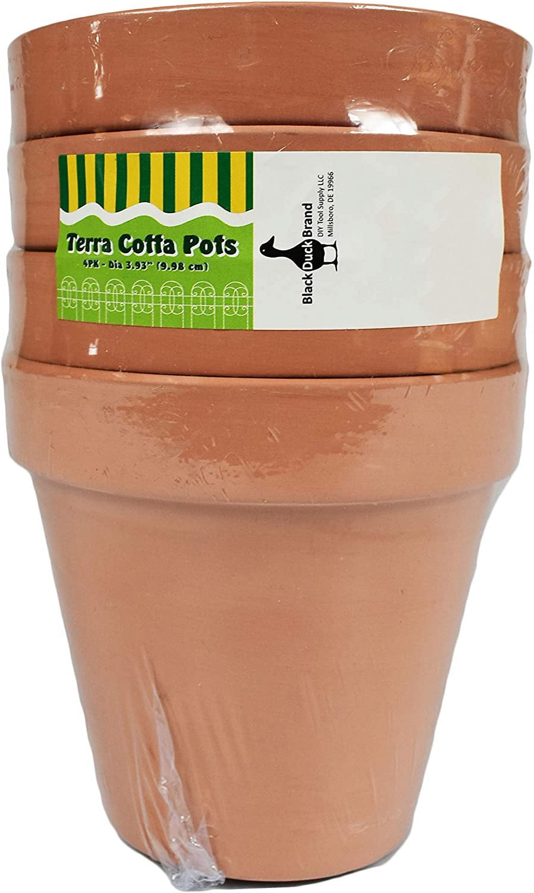 Set of 12 Terra Cotta Pots! Perfect for Vegetable or Flower Gardens! Measures - 3.75inx3.93in.d,x0.175in
