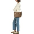 thumbnail image 4 of Italian Leather Tote, Brown, 4 of 4
