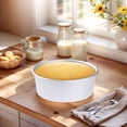 thumbnail image 6 of Baking Sheet Pan Set of 2, Warp-Resistant Nonstick Round Cake Pan, Thick Sheet Pans for Baking, Cookie Sheets for Oven Cooking Silver 8.6*7.4*3in, 6 of 6