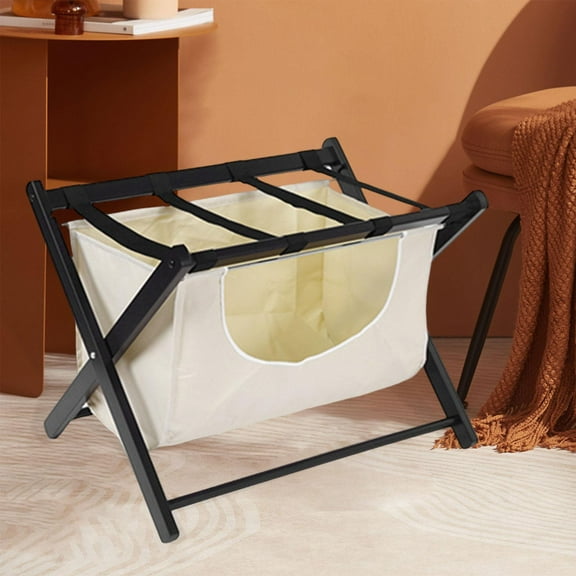 LOVIVER Foldable Luggage Stand Portable Luggage Rack for Office Apartment Guest Room with Pouch