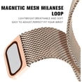 thumbnail image 4 of REQO Magnetic Bands Compatible for Fitbit Sense 2/Fitbit Versa 4/Fitbit Sense/Fitbit Versa 3, Mesh Stainless Steel Bling Strap, Dressy Replacement Adjustable Wristband for Women, 4 of 7