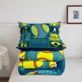 thumbnail image 4 of Erosebridal Softball Comforter Set Twin Women,Sports Theme Bedding Sets Softball Decor Bedroom,Ball Games Bedding Comforter Sets Patchwork Plaid Quilt Bed Set 2Pcs, 4 of 5