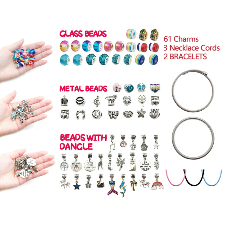 GONGYIHONG Charm Bracelet Making Kit for Girls, Kids' Jewelry Making Kits  Jewelry Making Charms Bracelet Making Set with Bracelet Beads, Jewelry  Charms and DIY Crafts with Gift Box 