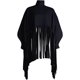 thumbnail image 4 of NRTHYE - Poncho para mujer, cuello alto, manga larga, con flecos, talla grande Zhivalor HMFJ296-19, 4 of 7