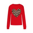 thumbnail image 5 of ibuvkizy Valentine's Day Sweatshirt for Women!Casual Valentine's Day Printed Long Sleeved Round Neck Top/shirt Red,S, 5 of 8
