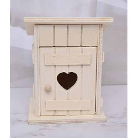 LEXSOMEO Bird House Unpainted Outside Bird House Wood Bird House Bird Nesting House Craft Bird House Pet Birds Nest Hummingbird Nest