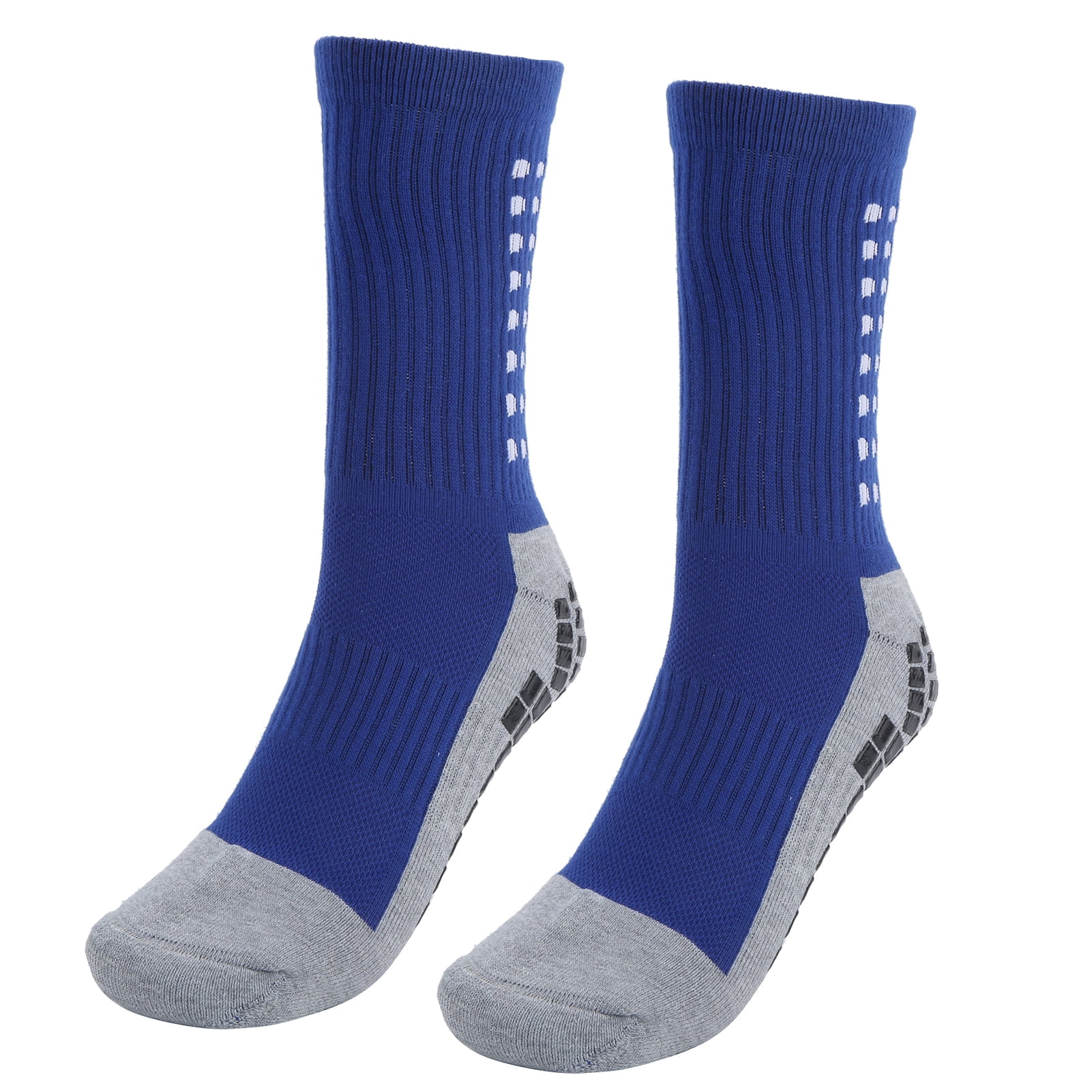 Rubber Grip Socks, Sports Socks Rubber Soles For Sports For Men Blue ...