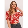 thumbnail image 2 of Butterfly Vneck Crop Smocked Back Waist M, 2 of 4