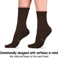 thumbnail image 2 of World's Softest Classic Crew Socks - Ultra Soft Socks for Women and Men - 3 Pack, 2 of 6