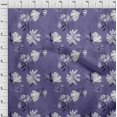 thumbnail image 3 of oneOone Polyester Lycra Purple Fabric Florals Sewing Fabric By The Yard Printed Diy Clothing Sewing Supplies 56 Inch Wide, 3 of 4