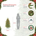 thumbnail image 5 of 4 1/2 ft. Pre-lit Slim Fraser Fir Artificial Christmas Tree 150 UL listed Clear Lights, 5 of 5