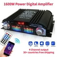 thumbnail image 5 of Xnyocn 1600W Power HiFi Sound Amplifier Digital 4 Channel Audio Amplifier Compatible Player Support Remote Control ,High Sound, 5 of 6