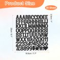 thumbnail image 2 of Etiquetas de letras Uxcell de 1 pulgada, 30 hojas de etiquetas autoadhesivas para buzones, álbumes de recortes y manualidades, negro, 2 of 6