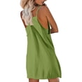 thumbnail image 4 of QATAINLAV Womens Casual Athletic Dresses Built in Shorts with Pockets Summer Sleeveless Tennis Workout Romper Vacation Beach Outfits, Green, S, 4 of 8