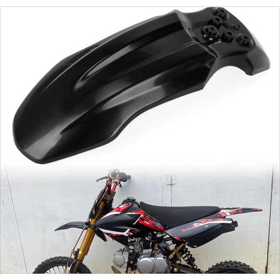 Motorcycle Front Wheel Mudguard, chasenew Dirt Bike Plastics Mud Guard, Crf50 Body Mudguard Kit for CRF50 Style 125CC Pit PRO Trail Dirt Bike, Tuttio Tutti Soleil 01 Electric Dirt Bike, Black