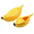 thumbnail image 3 of Divertida casa para perros y gatos con forma de plátano, acogedora cama para mascotas, bote cerrado para mascotas, cálido nido para dormir para perros, 3 of 9