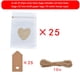 thumbnail image 2 of Juego de 25 bolsas de lino con forma de corazón para regalo de boda, embalaje para guardar joyas, 2 of 2
