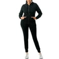thumbnail image 4 of Women's Tracksuit Set 2 Piece Warm Fleece Lined Track Suits Outfits - Full Zip Hoodie Jogger Sweat Suits, 4 of 7