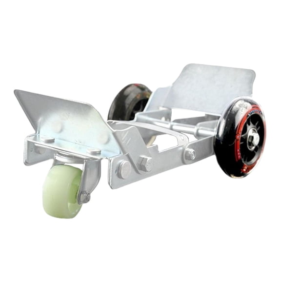 BAOSITY Flat Tire Booster Trolly Motorcycle Moving Trailer, Folding, Portable, Sturdy, Steel, Tire Trolley for Tricycle, Motorcycle