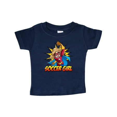 

Inktastic Soccer Girl Superhero Gift Baby Girl T-Shirt