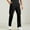 Black, variant on Workout Pants Men, Man Solid Color Casual Multi Pocket Zipper Button Work Pants Full Length Trousers New Mens Pull on Pants for Work Gray 4XL