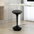 thumbnail image 2 of HOMCOM Adjustable Active Standing Stool with Rocking Motion, Dark Grey, 2 of 10
