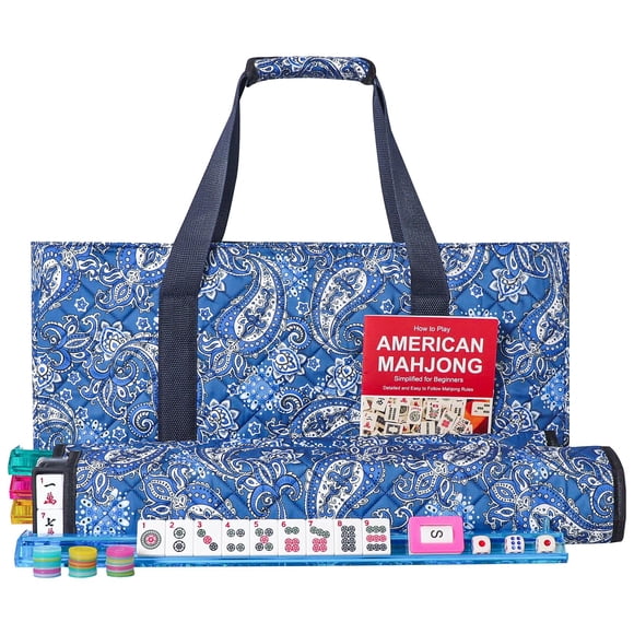 Juego de mahjong americano GUSTARIA 166 fichas con bolsa de transporte