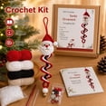 thumbnail image 4 of Crochet Christmas Spiral Ornament DIY Kit, 3D Christmas Hanging Decor with Soft Yarn & Ergonomic Hook for Beginner Crafters, 4 of 9