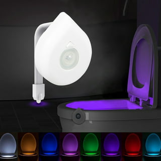 UltraPro Toilet Light Motion Sensor, Toilet Night Light, 2 Pack, 20-Color  Changing LED Toilet Bowl Light Motion Activated, Bathroom Night Light,  Battery Powered, Unique & Funny Gift Idea, 60258 