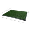 thumbnail image 6 of PETMAKER 20x30 Reusable 4-Layer Artificial Grass Puppy Pee Pad with Tray, 6 of 7