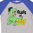 thumbnail image 4 of Inktastic Class of 2037 Green Dinosaur with Cap and Diploma Boys or Girls Toddler T-Shirt, 4 of 5
