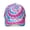 Pink and Blue Tie Dye Pattern-1, variant on Red and Yellow Tie Dye Pattern Baseball Cap, Outdoor Travel Cap with Snap Closure & Sweatband, Polyester Construction Gifts for Unisex Men Women