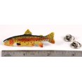 thumbnail image 2 of Yellowstone Cutthroat Trout Pin, FP014G, Hand Painted 2”, Lapel, Hat, Brooch, Brooches, Jewelry, Gift, 100% Handmade in the USA, 200 Fish Designs Available, 2 of 7