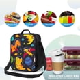 thumbnail image 4 of Lsque Dinosaurs in Space Lunch Bag Lunch Box for Women Men Reusable Insulated Lunch Tote Bag,Leakproof Thermal Cooler Sack Food Handbags Case High Capacity, 4 of 9