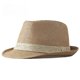 thumbnail image 3 of Sombrero de Jazz liso Simple para hombre, sombrero de playa al aire libre, sombrero de paja para mujer, sombrilla tejida a rayas, sombrero informal con hebilla para playa, 3 of 4