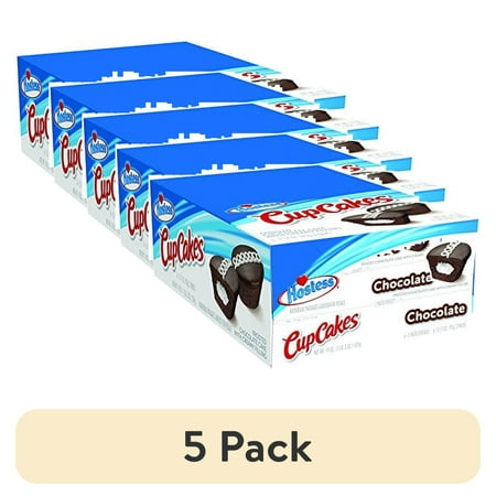 (5 pack) Hostess Chocolate CupCakes Single Serve 2 count 3.17 oz (5 pack) Hostess Chocolate CupCakes Single Serve 2 count 3.17 oz