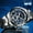 Silver, variant on CURREN Men Watch,Second Sub-Dials Wristwatch Alloy Watch 3ATM Waterproof Luxury Classic Business Minute Second Men Watch Waterproof Case Dial CURREN 8355 Watch Calendar Minute Luminous Wrist Band