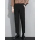 thumbnail image 5 of Pantalones de traje rectos fluidos 9 recortados para hombre Pantalones de verano drapeados para hombre Nuevos pantalones de hombre chinos Ropa formal de primavera 2024 en adelante, 5 of 5