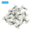 thumbnail image 3 of 3 Way Swivel Cross Line T Turn Rolling Terminal with  Beads 18mm Length, Black, 30 Pack, 3 of 6