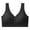 Black, variant on Women Front Closure Bras Elastic Strap Wireless Bra Women Breathable Back Support Everyday Top