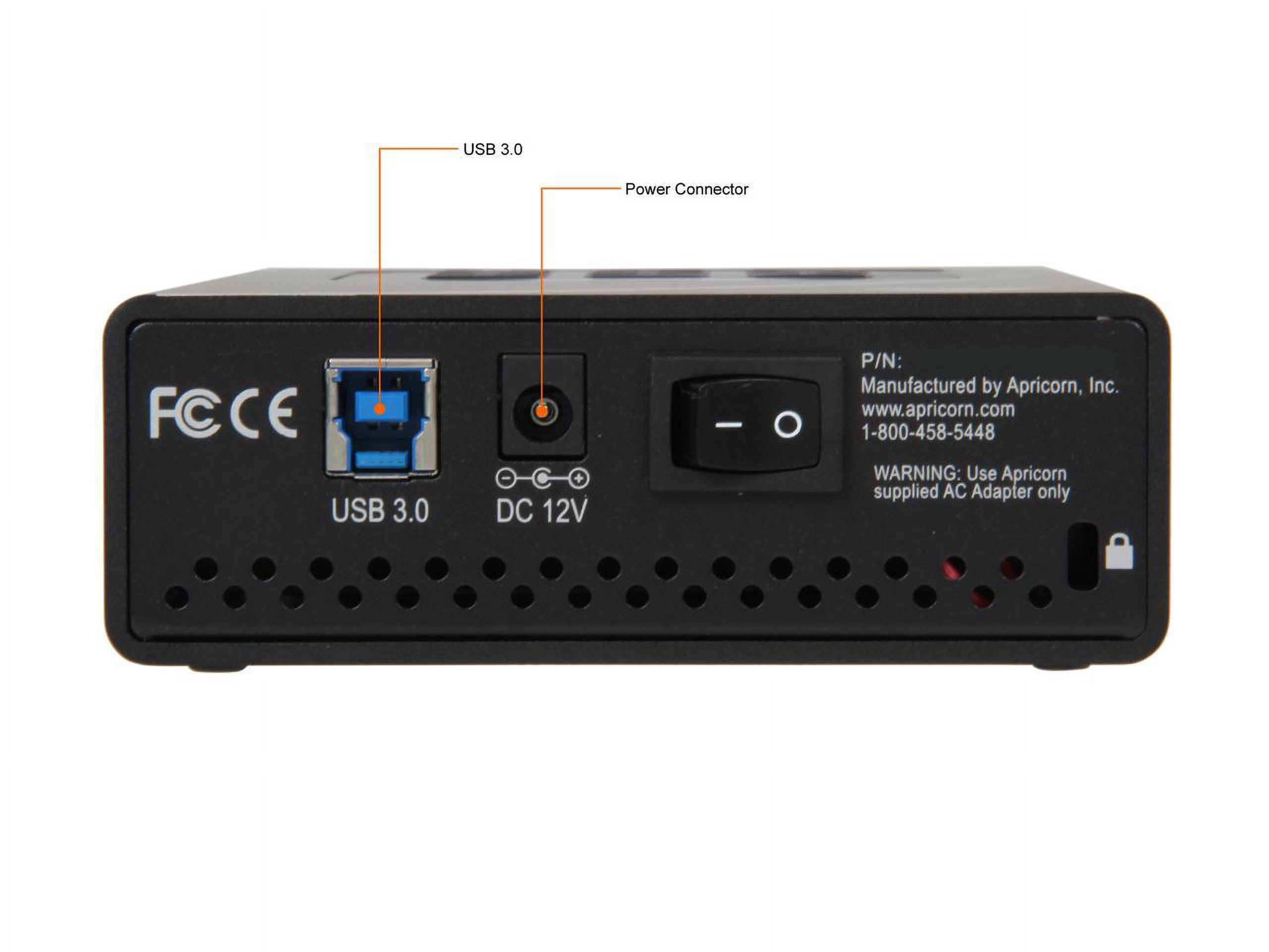 Apricorn Aegis Padlock ADT-3PL256-2000 2 TB 3.5" External Hard Drive - USB 3.0 - 7200rpm - 8 MB Buffer