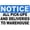 Warning Sign 2, variant on Notice All Shipping and Receiving in Rear Sign 8"x12" - Aluminum Tin Warning for Home Outdoor Garden, High-Visibility Directional Decor for Warehouse